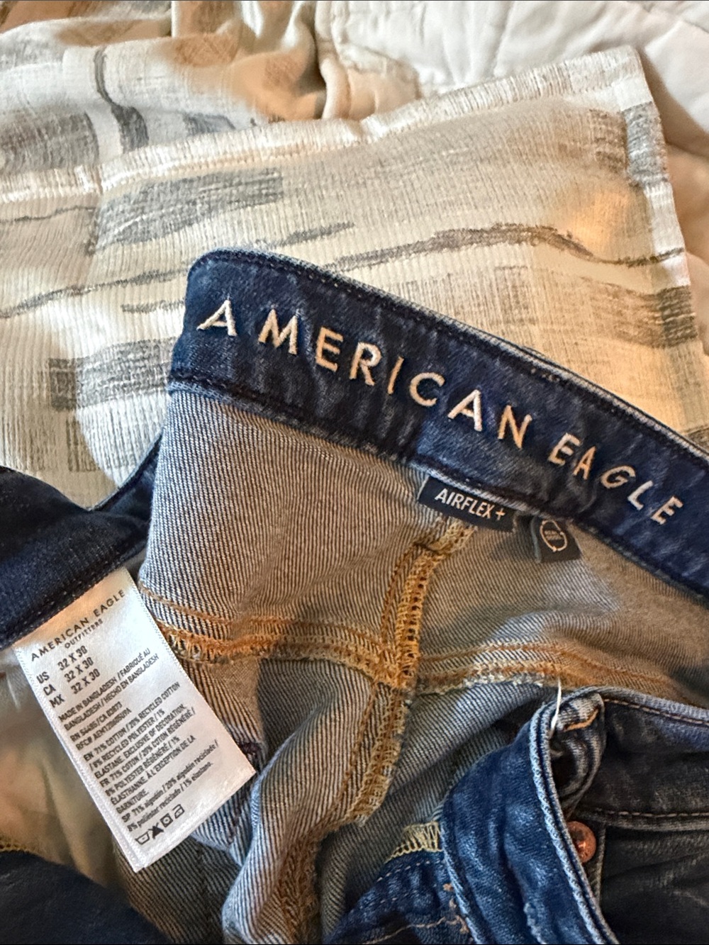 American Eagle AIRFLEX Dark Blue Denim Jeans LIKE NEW/NWOT 32x30
